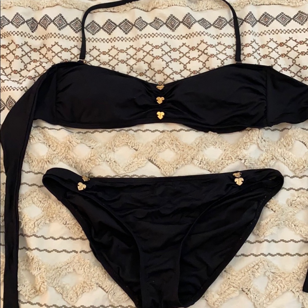 Juicy Couture Black Bikini Set